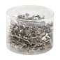 Metalen kappersklemmen E-19, 75 stuks voor professioneel kapperswerk en een overzichtelijke organisatie van het salonwerk Metalen kappersklemmen E-19, 75 stuks voor professioneel kapperswerk en een overzichtelijke organisatie van het salonwerk