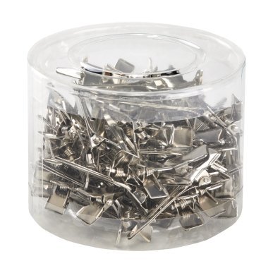 Metalen kappersklemmen E-19, 75 stuks voor professioneel kapperswerk en een overzichtelijke organisatie van het salonwerk