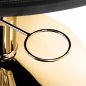 Professionele kappersstoel Parma van Gabbiano goud-zwart met hydraulische lift voor inrichting van beautysalons