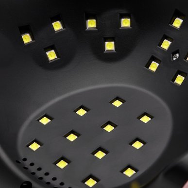 Lampa UV LED 168W Glow V7 Dual LED z 36 diodami LED wyświetlaczem sensorem timerami do hybrydy żelu i żelu budującego