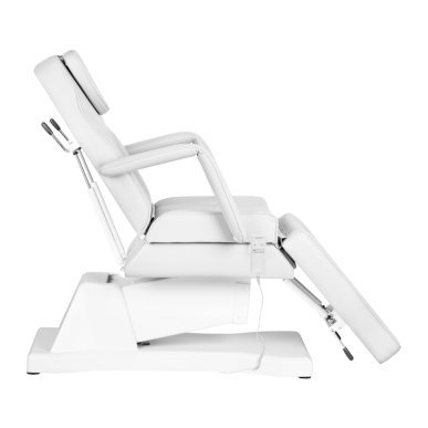 Professionele elektrische behandelstoel Sillon Soft wit met 1 motor voor cosmetische en podologische behandelingen voor de salon