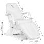 Professionele elektrische behandelstoel Sillon Soft wit met 1 motor voor cosmetische en podologische behandelingen voor de salon Professionele elektrische behandelstoel Sillon Soft wit met 1 motor voor cosmetische en podologische behandelingen voor de salon