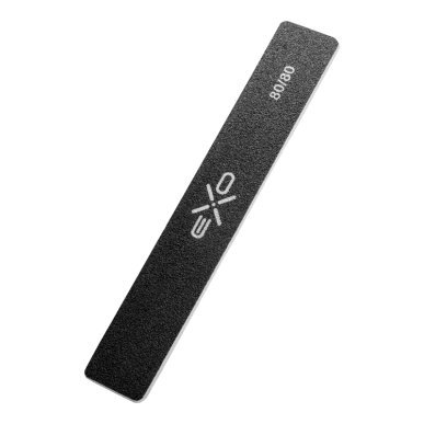 Brede rechte nagelvijl EXO 80/80, 10 stuks voor professionele nagelvoorbereiding en styling in de salon en praktijk