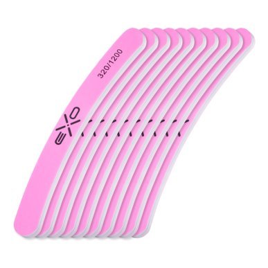 Banaan buffer polijstvijl EXO 320/1200, 10 stuks voor nagelvoorbereiding en styling in de professionele salonpraktijk