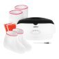 Paraffinebad iWax 300W set XXL in wit voor paraffinebehandelingen van handen en voeten in de professionele salon
