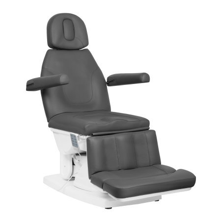 Elektrische podologiestoel Kate grijs met 4 motoren voor professionele podologische en cosmetische praktijk
