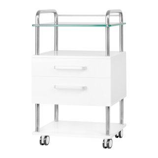 Podologische werkhulp 6052 wit voor professionele praktijkorganisatie, comfortabel werken en een nette saloninrichting