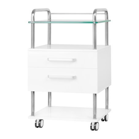 Podologische werkhulp 6052 wit voor professionele praktijkorganisatie, comfortabel werken en een nette saloninrichting