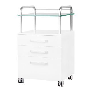 Podologische werkhulp 6053 in wit voor professionele praktijkorganisatie en comfortabel werken in salon en praktijk