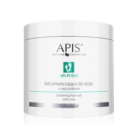 Verzachtend voetbadzout met ureum Apis 650 g voor professionele voetverzorging en podologische behandelingen