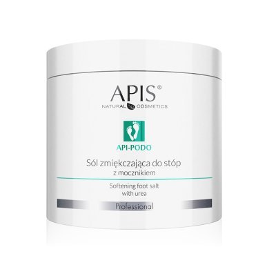 Verzachtend voetbadzout met ureum Apis 650 g voor professionele voetverzorging en podologische behandelingen
