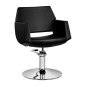 Professionele kappersstoel Santiago van Gabbiano zwart voor comfortabele klantbehandeling en nette saloninrichting