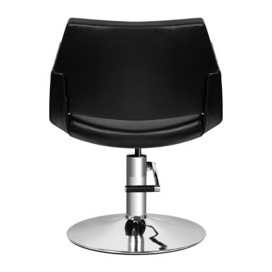 Professionele kappersstoel Santiago van Gabbiano zwart voor comfortabele klantbehandeling en nette saloninrichting