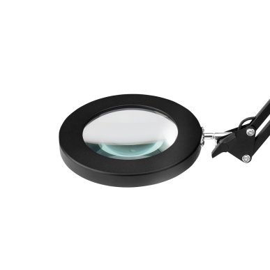 LED-loeplamp tafelmodel Glow 308 zwart voor professionele schoonheidsbehandelingen van klanten in salon en praktijk