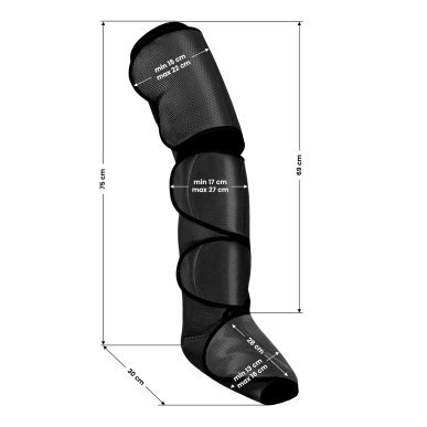 Pressotherapie-apparaat voor benen en dijen Mirusens voor lymfedrainage met 6 programma's en 3 intensiteitsniveaus