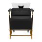 Kapperswasunit Gabbiano Mayka zwart voor professionele klantbehandeling, werkcomfort en nette saloninrichting