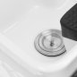 Kapperswasunit Gabbiano Mayka zwart voor professionele klantbehandeling, werkcomfort en nette saloninrichting