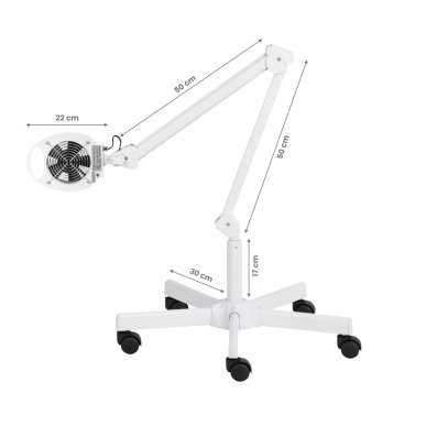 Stofafzuiger voor pedicure op pantograaf Momo 6606, 20 W, 12 cm, voor hygiënisch en comfortabel salon- en praktijkwerk