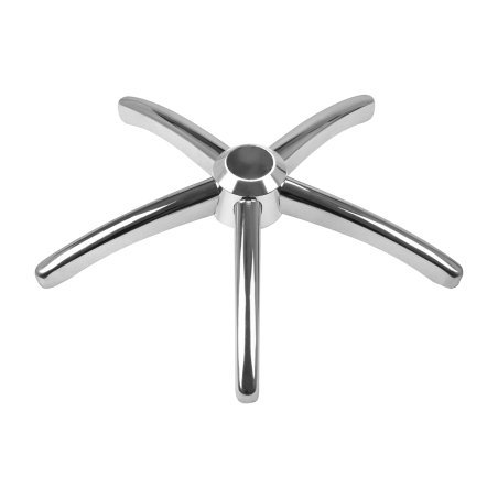 Professioneel krukonderstel zonder wielen in zilver, model 304, voor salon, praktijk en professionele behandelruimte