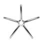 Base tabouret sans roulettes argent 304
