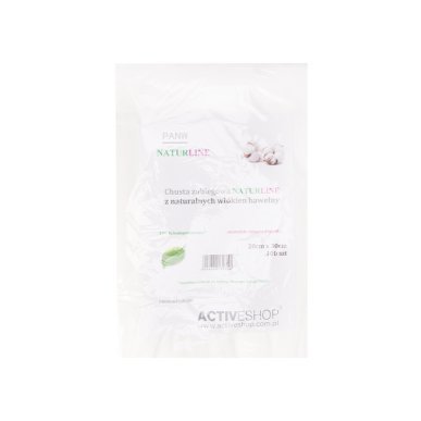 Katoenen cosmetische doek Naturline 20 x 30 cm, 100 stuks voor make-up verwijderen, huidreiniging en salonbehandelingen