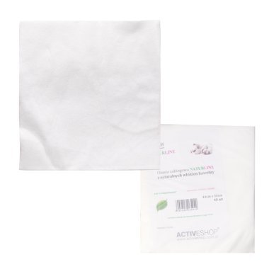 Katoenen behandeldoek Naturline 44 x 50 cm, 40 stuks voor make-up verwijderen, huidreiniging en verzorgingsbehandelingen