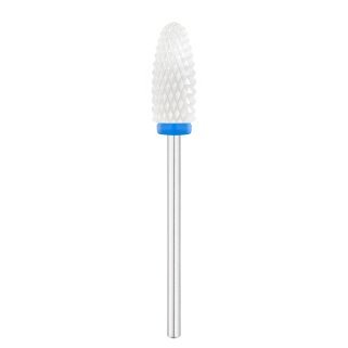 Keramische ovale nagelfreesbit Exo BL 307M Ø6,0 mm voor nauwkeurig werken bij manicure, pedicure en productverwerking