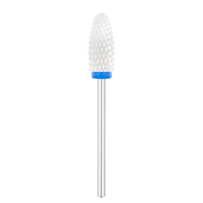 Keramische ovale nagelfreesbit Exo BL 307M Ø6,0 mm voor nauwkeurig werken bij manicure, pedicure en productverwerking