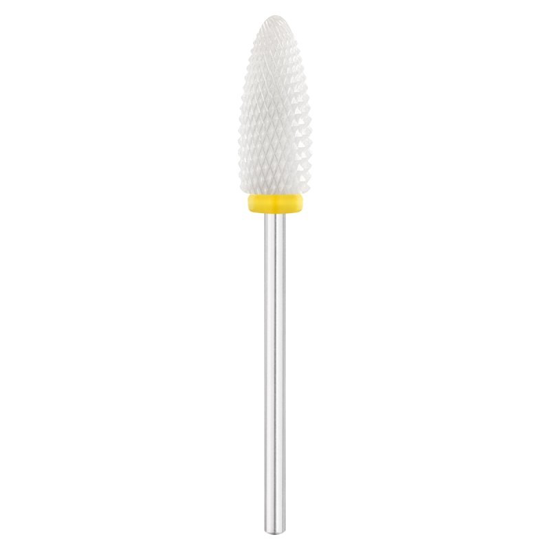 Keramische nagelfreesbit Exo YL 307XF ovaal Ø6,0 mm voor professioneel manicure- en pedicurewerk in salon en praktijk