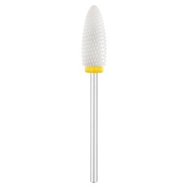 Keramische nagelfreesbit Exo YL 307XF ovaal Ø6,0 mm voor professioneel manicure- en pedicurewerk in salon en praktijk