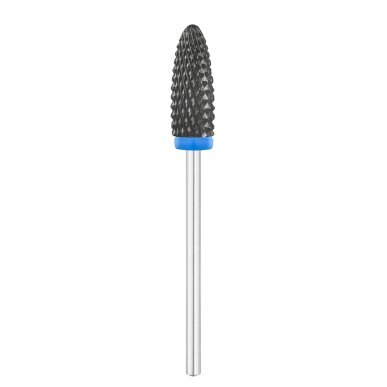 Keramische nagelfreesbit Exo ovaal zwart Ø6,0 mm BL voor nauwkeurig professioneel manicure- en pedicurewerk in de salon