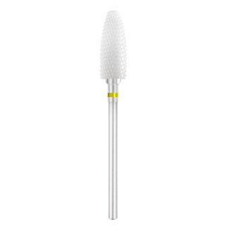 Keramische ovale nagelfreesbit Exo Pro Ø6,0 mm YL 230XF voor professioneel manicure- en pedicurewerk in de salon