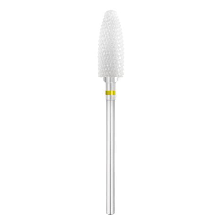 Keramische ovale nagelfreesbit Exo Pro Ø6,0 mm YL 230XF voor professioneel manicure- en pedicurewerk in de salon