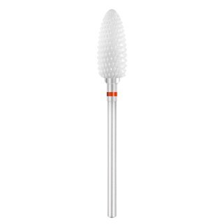 Keramische nagelfreesbit Exo Pro ovaal Ø6,0 mm YL 230XF voor manicure, pedicure en salonwerk in de praktijk