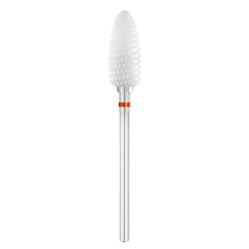 Keramische nagelfreesbit Exo Pro ovaal Ø6,0 mm YL 230XF voor manicure, pedicure en salonwerk in de praktijk