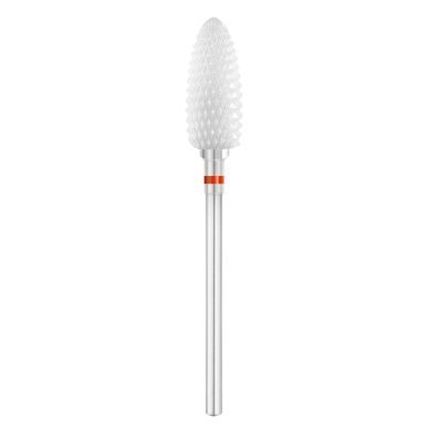 Keramische nagelfreesbit Exo Pro ovaal Ø6,0 mm YL 230XF voor manicure, pedicure en salonwerk in de praktijk