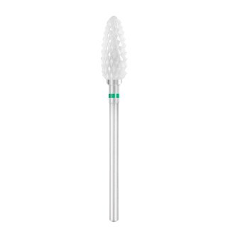 Keramische nagelfreesbit Exo Pro ovaal Ø6,0 mm GR 230C voor nauwkeurig manicure- en pedicurewerk in de salon