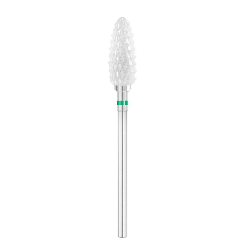 Keramische nagelfreesbit Exo Pro ovaal Ø6,0 mm GR 230C voor nauwkeurig manicure- en pedicurewerk in de salon