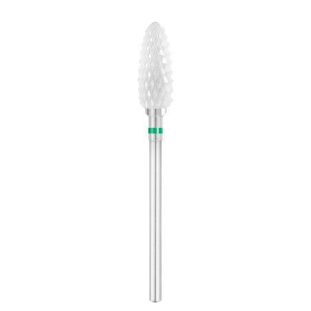 Keramische nagelfreesbit Exo Pro ovaal Ø6,0 mm GR 230C voor nauwkeurig manicure- en pedicurewerk in de salon