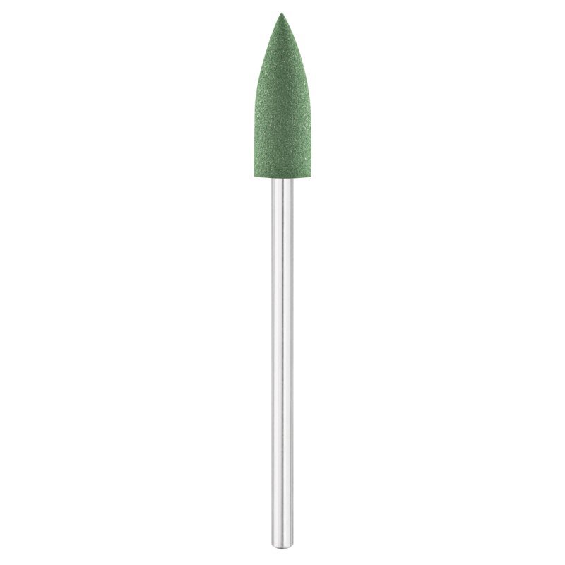 Embout ponceuse ongles caoutchouc vert cône Exo Ø6,0 mm 824