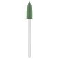 Embout ponceuse ongles caoutchouc vert cône Exo Ø6,0 mm 824