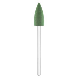 Nagelfreesbit rubber groene kegel Exo Ø10,0 mm 204 voor manicure, pedicure en professioneel salonwerk in de praktijk