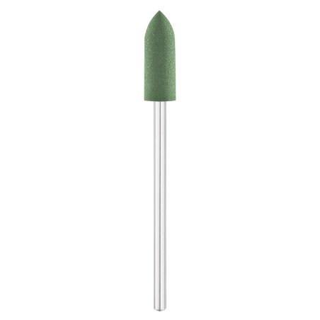 Nagelfreesbit rubber cilinderpunt Exo groen Ø5,5 mm, markering 32 voor professioneel manicure- en pedicurewerk in de salon