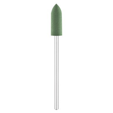 Nagelfreesbit rubber cilinderpunt Exo groen Ø5,5 mm, markering 32 voor professioneel manicure- en pedicurewerk in de salon