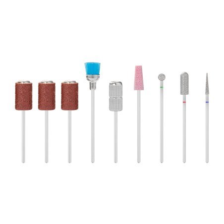 Professionele set nagelfreesbits mix 12 stuks voor manicure, pedicure en nauwkeurige productverwerking in salon