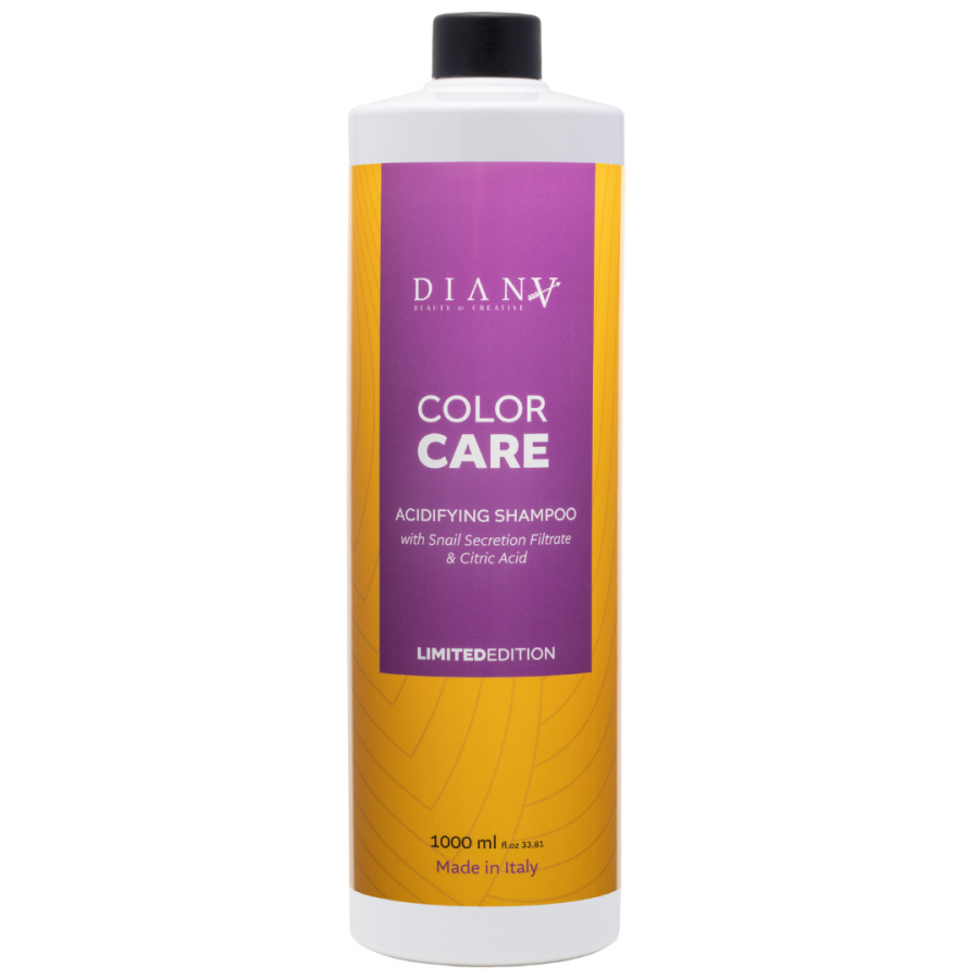 Color Care 1000ml organic shampoo with snail secretion filter and citric acid, limited edition.