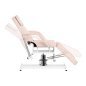 Hydraulische behandelstoel Basic 210 roze voor salon, praktijk en behandelruimte met comfortabele ergonomische ondersteuning