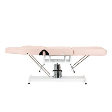 Hydraulische behandelstoel Basic 210 roze voor salon, praktijk en behandelruimte met comfortabele ergonomische ondersteuning