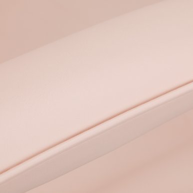 Hydraulische behandelstoel Basic 210 roze voor salon, praktijk en behandelruimte met comfortabele ergonomische ondersteuning