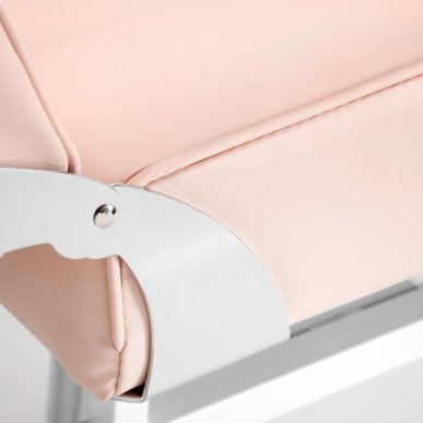 Hydraulische behandelstoel Basic 210 roze voor salon, praktijk en behandelruimte met comfortabele ergonomische ondersteuning